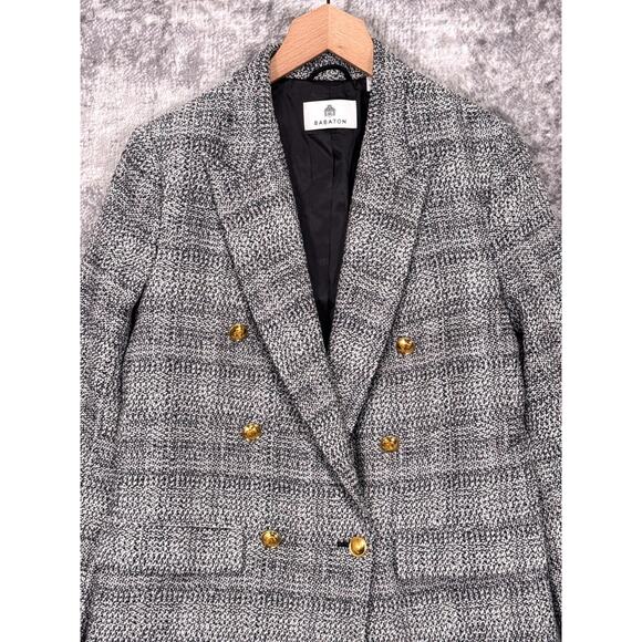 Aritzia Jacket Small Womens Babaton Index Blazer Double Breasted Tweed - Picture 2 of 8